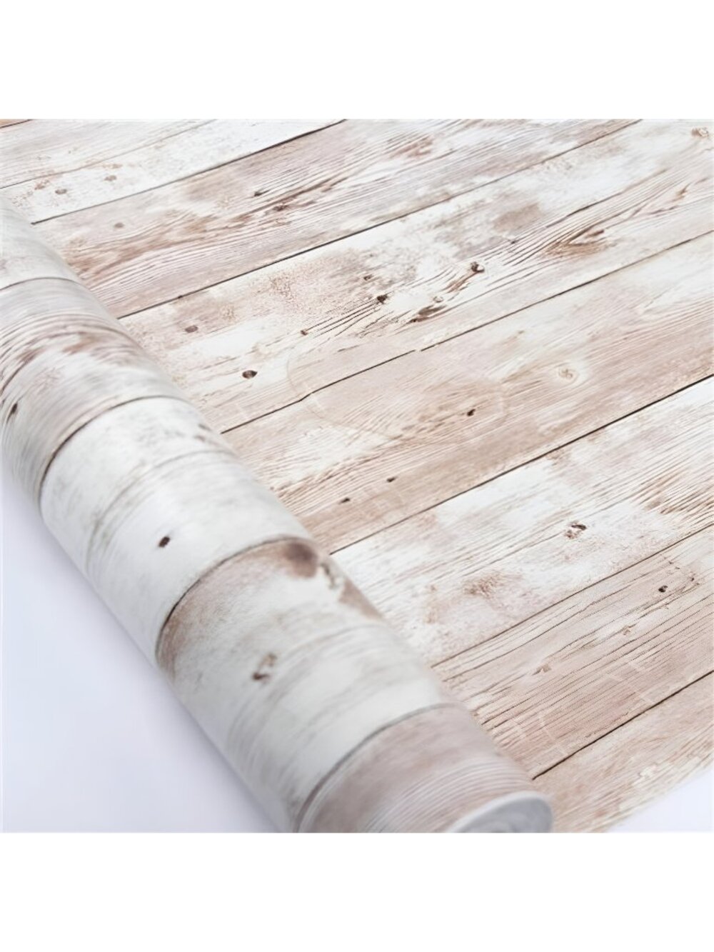 17.71" X 118" Self-Adhesive Removable Wood Peel and Stick Wallpaper